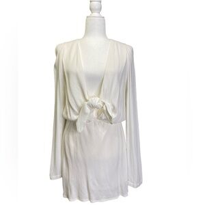Stone Cold Fox Tie Front Mini Dress Size 3